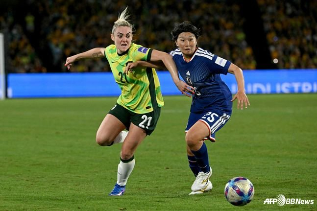 Япония и Австралия 2026 Азиатская федерация футбола (АФК) во время финала женского Кубка Азии. /AFPBBNews=Новости 1