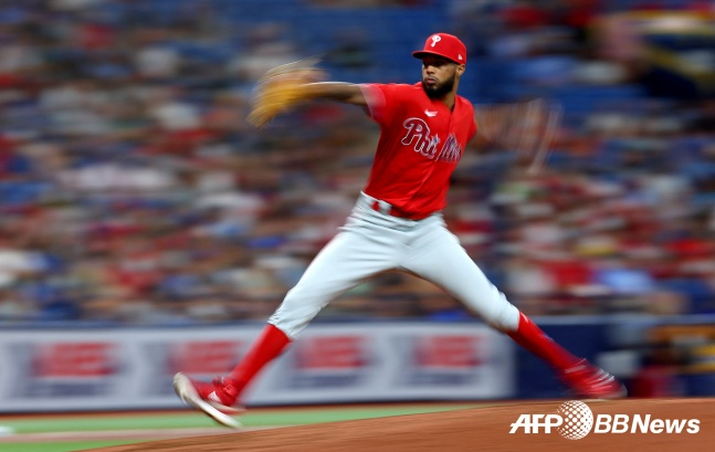 Christopher Sanchez of the Philadelphia Phillies. /AFPBBNews=News1