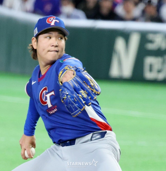 Gurinrui, who took the mound in against South Korea / vs. Korea on the 8th. /Photo = Senior Reporter Kang Young-jo