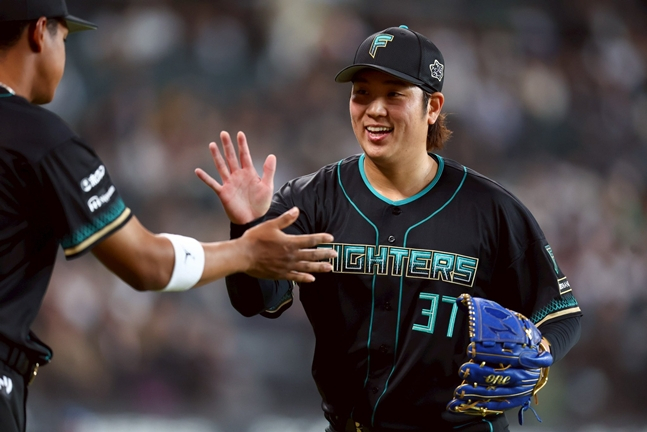 Gurinrui, who took the mound on the 22nd. /Photo = Nippon Ham Fighters official SNS