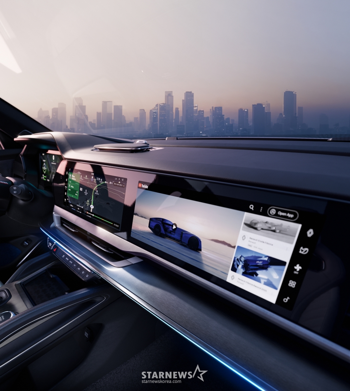 =雷诺菲朗特全景屏幕/照片由雷诺韩国提供。