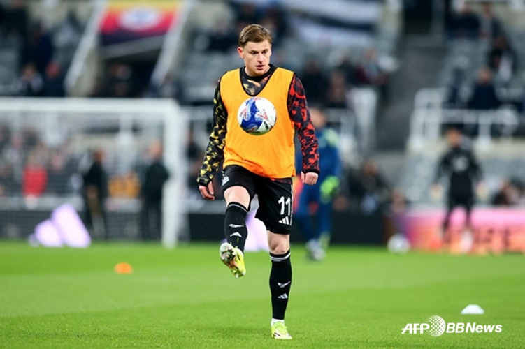 Harvey Barnes. /AFPBBNews=News1