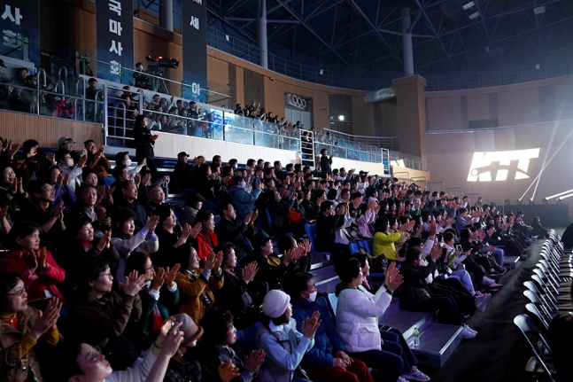 2026ドゥナム·プロ卓球リーグシリーズ1に集まった観衆たち。  /写真=プロ卓球連盟提供