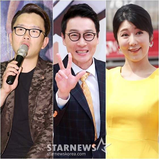 =尹亨彬（左起）、李辉才、小百合。 