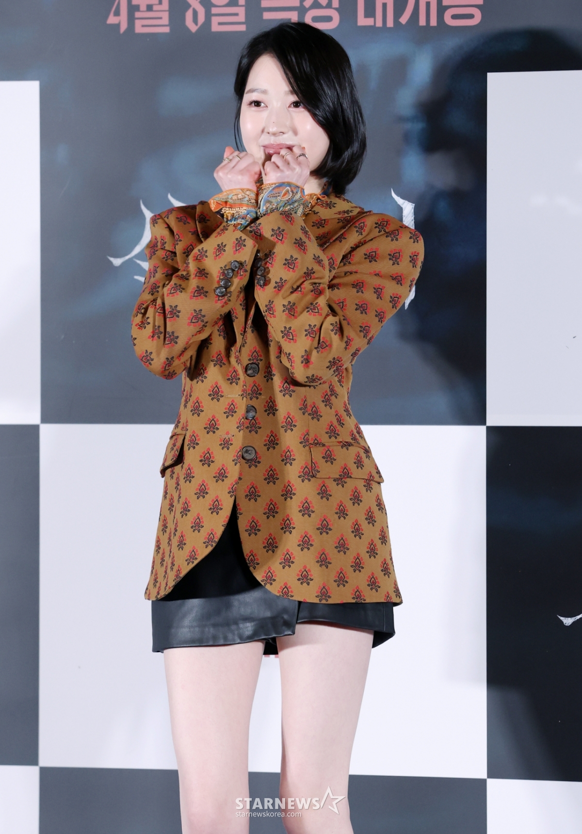 俳優チャン·ダアが24日、ソウル龍山区CGVアイパークモールで行われた映画「サルモクジ(監督イ·サンミン)」の言論試写会および記者懇談会に参加しポーズを取っている。 /2026.03.24 /写真=キム·フィソン hwijpg@