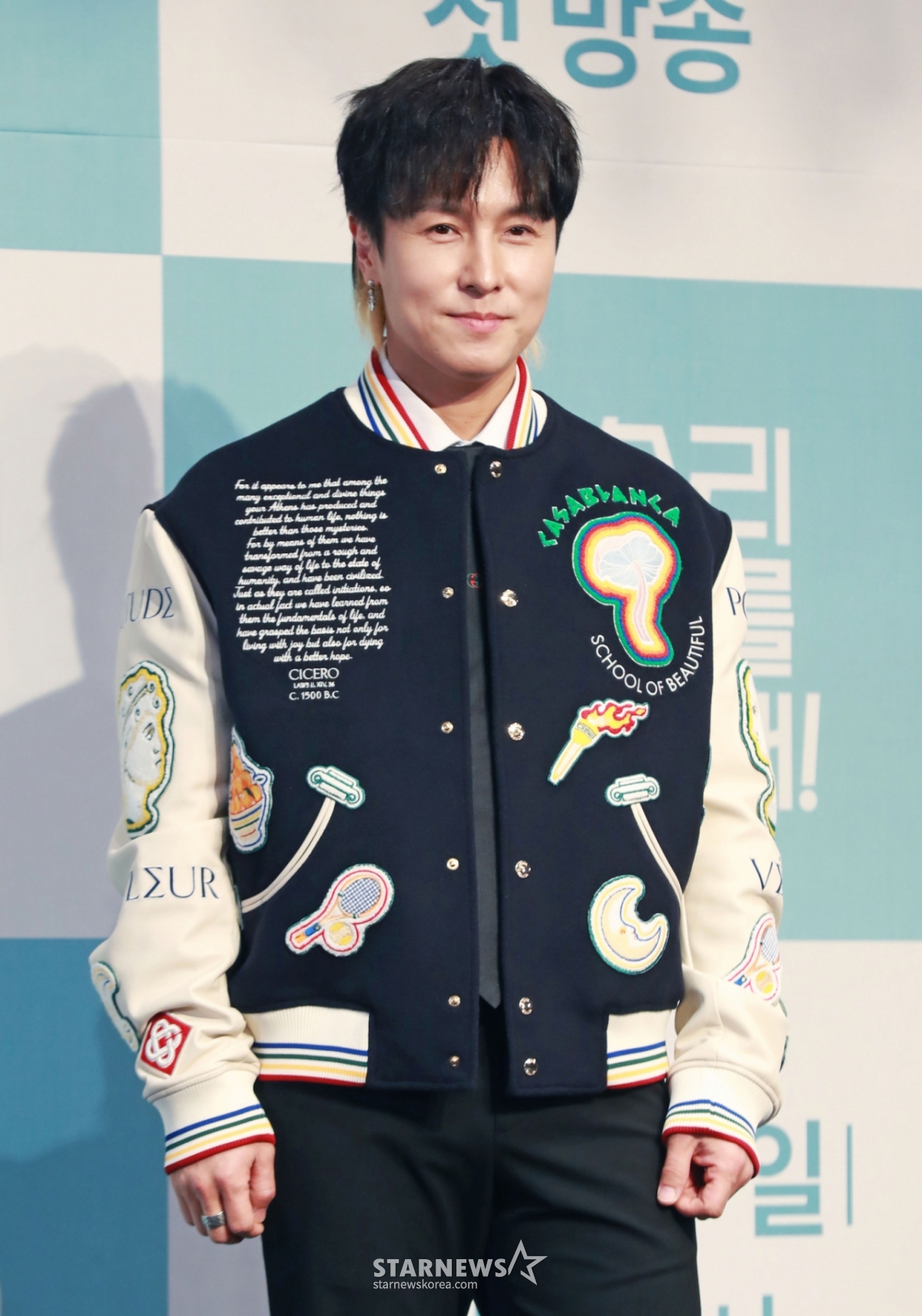 Actor Kim Dong-wan poses at a production presentation for KBS 2TV's new drama "Please Take Care of 5 Eagle Brothers!" held at the Ramada Hotel in Sindorim, Seoul on the afternoon of the 22nd. /2025.01.22 / Photo = Lee Dong-hoon photoguy@