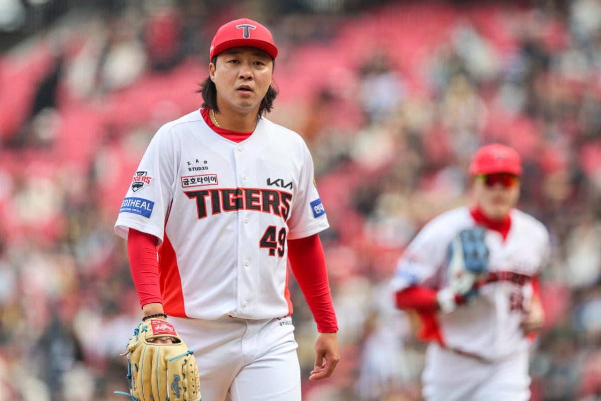 KIA Tigers bullpen pitcher Kim Bum-soo. /Photo = Courtesy of KIA Tigers