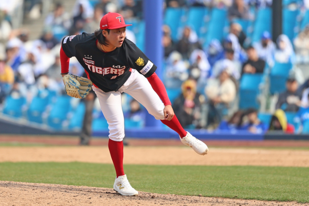 KIA Tigers bullpen pitcher Kim Bum-soo. /Photo = Courtesy of KIA Tigers