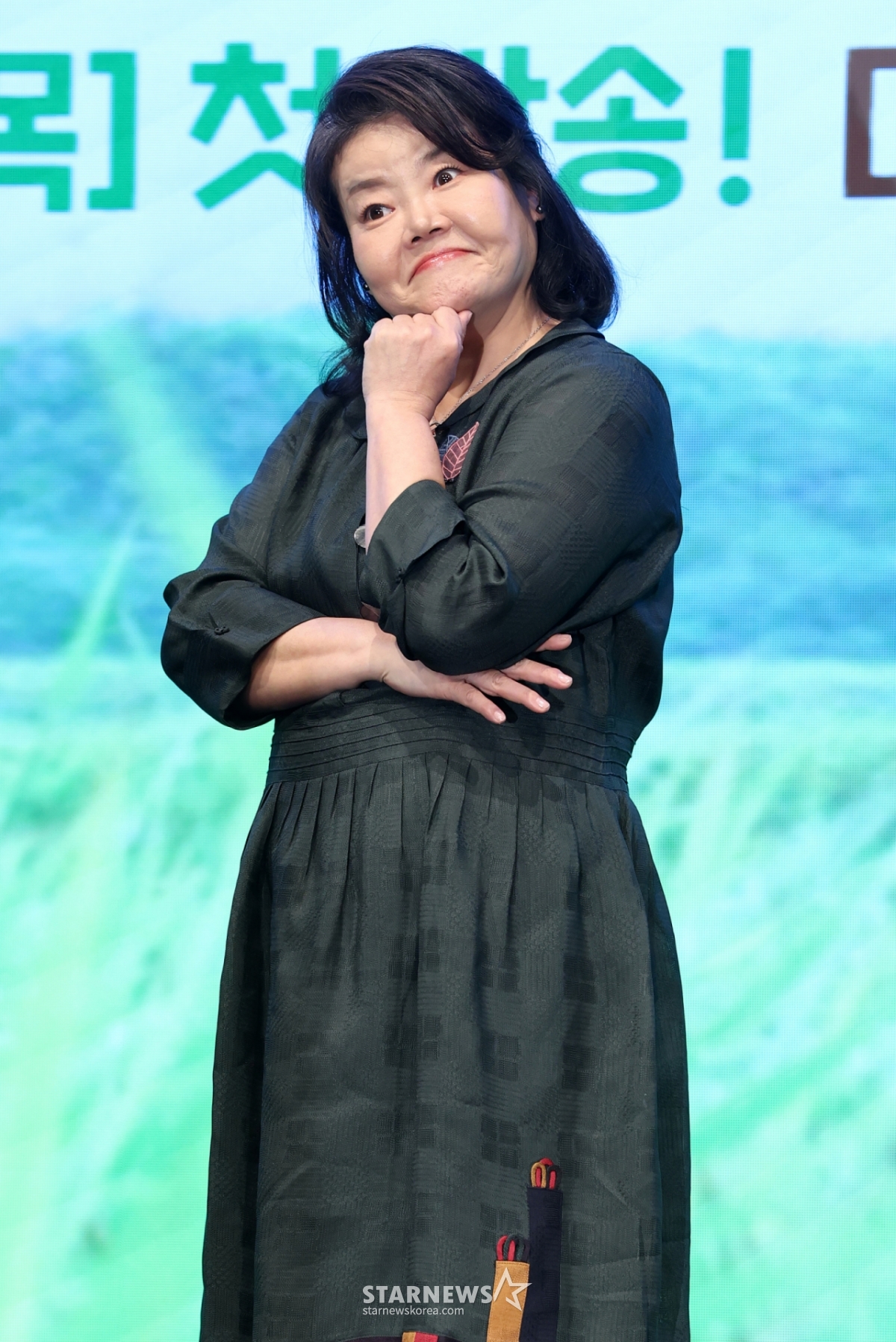 俳優のナム·グォンアが25日、ソウル九老区のディキューブシティのザ·セントで行われたKBS2TVドラマ「深雨面連理里」の製作発表会に参加し、ポーズを取っている。 /2026.03.25 /写真=キム·フィソン hwijpg@