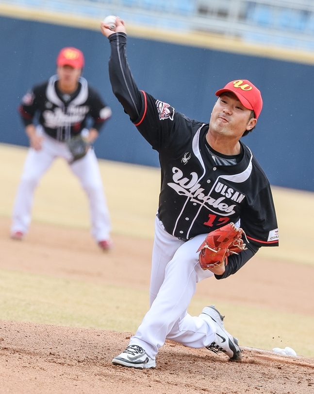 Starting pitcher Okada. /Photo = Ulsan Wales