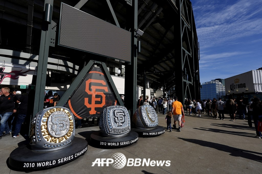 Oracle Park in San Francisco, California, USA, where the San Francisco Giants and the New York Yankees opened on the 26th (Korea time). /AFPBBNews=News1
