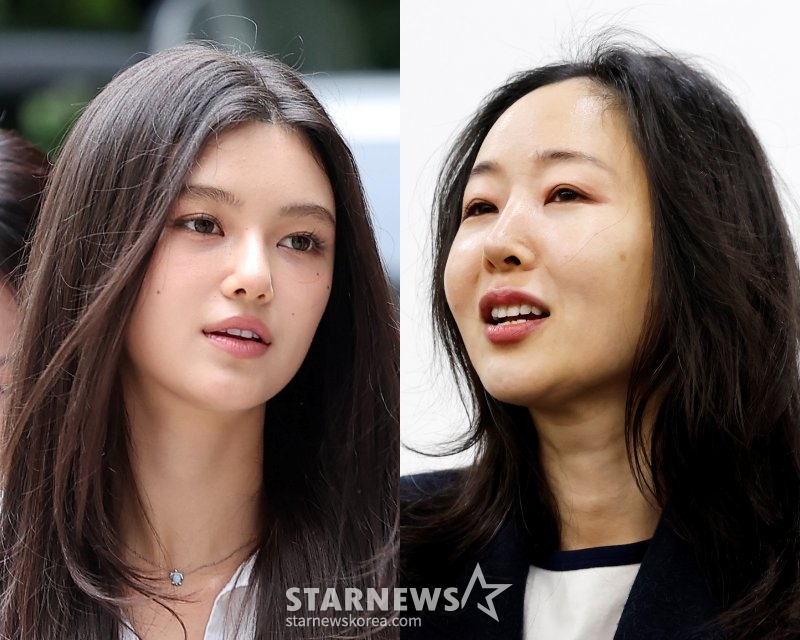 Daniel (cựu thành viên New Jins) và Min Hee Jin (cựu CEO) / Ảnh = Star News 