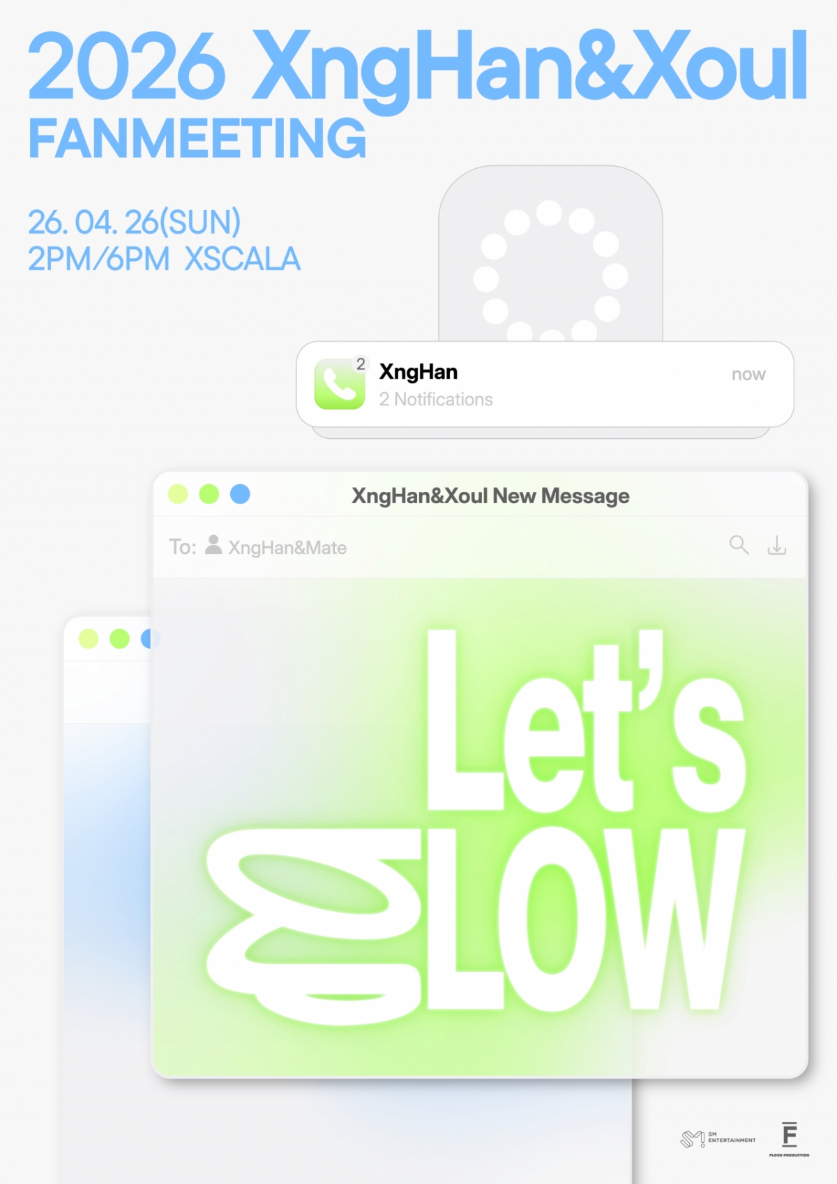 Seung Han &amp; Soul's first solo fan meeting "Let's Glow" poster image/photo courtesy of SM Entertainment =