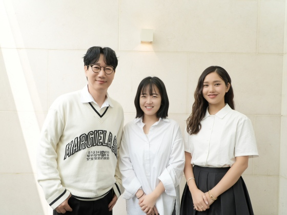 (左から)チ·ソクジン、チョン·ドダムPD、ミミ/写真=TEO