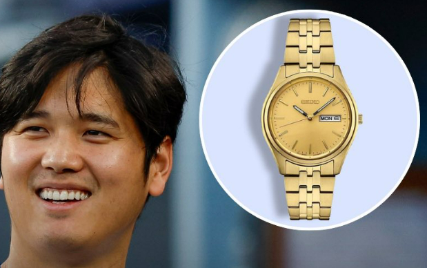 大谷翔平が同僚に時計をプレゼントしたというニュースを伝えたドジャースネーションの公式SNS掲示物。 /写真=だジャスネイション公式SNS 仕上げ 