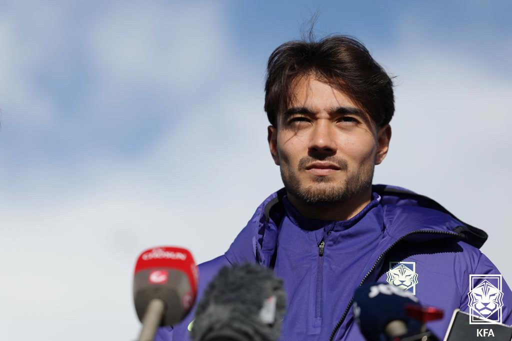 サッカー韓国代表のイェンス·カストロフ。/写真=大韓サッカー協会(KFA)提供