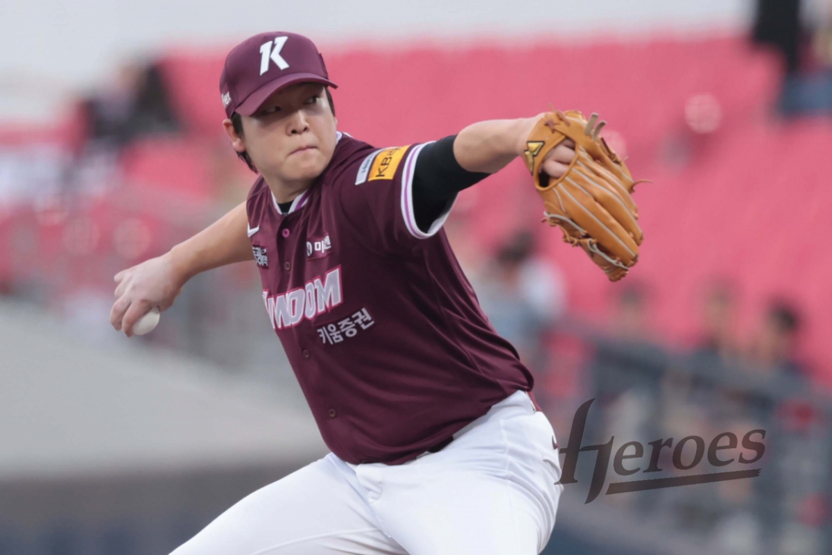 Cầu thủ ném bóng Park Joo Sung của Kirum Heroes. /Ảnh = Cung cấp anh hùng nuôi dưỡng