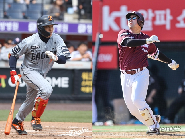 Ханва Сон А Соп (слева) и Кивум Ан Чи Хон, которые до прошлого года ели один рис. /Фото = Hanwha Eagles и Кивум Героев.