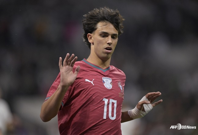 João Félix played in the match between Portugal and Mexico in the March A match warm-up match at Estadio Asteca in Mexico City on the 29th (Korea Standard Time). /AFPBBNews=News1