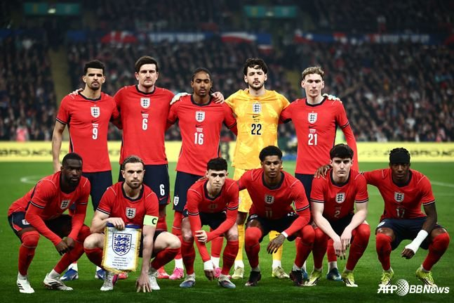 England's starting lineup against Uruguay. /AFPBBNews=News1