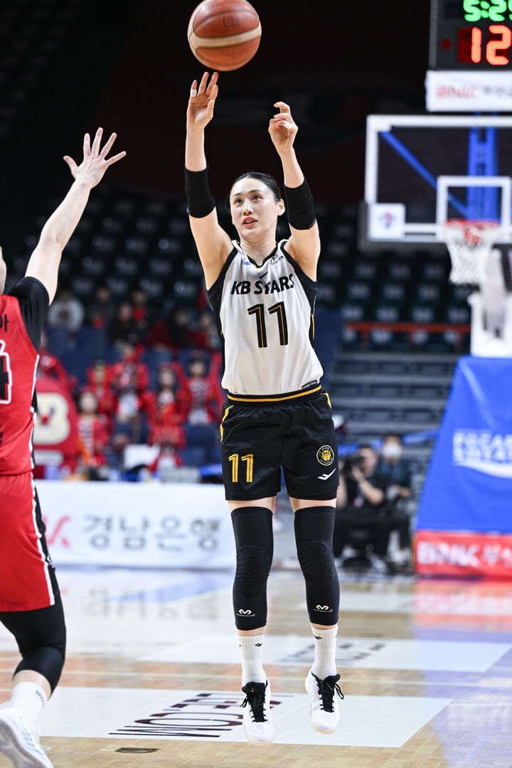 清州KB国民银行队前锋姜露。 =照片=WKBL提供。