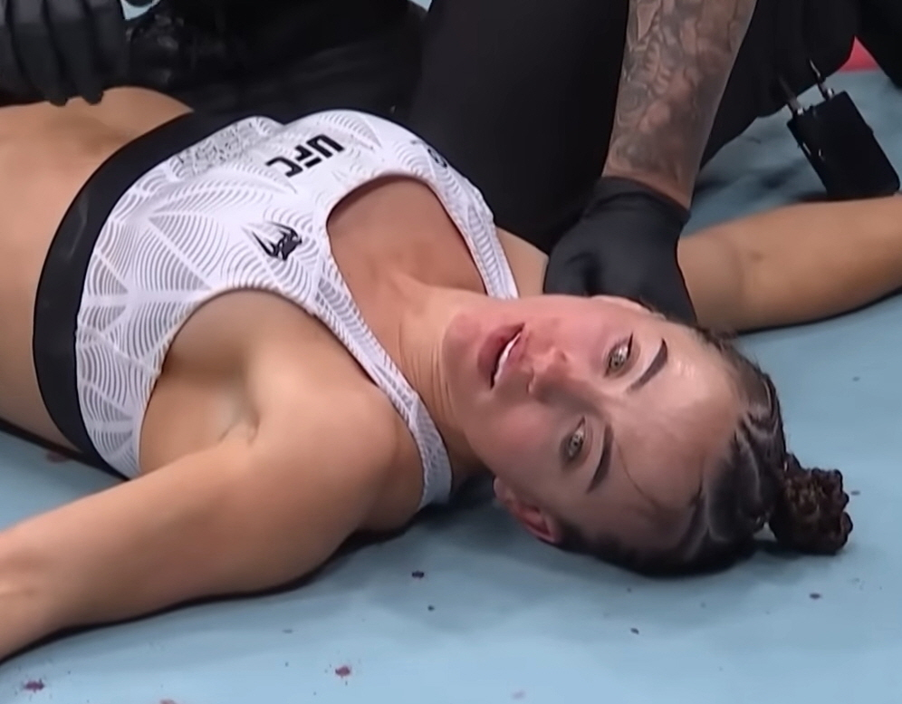 Macy Barber, who suffered a KO defeat. /Photo = Broadcast screen Source