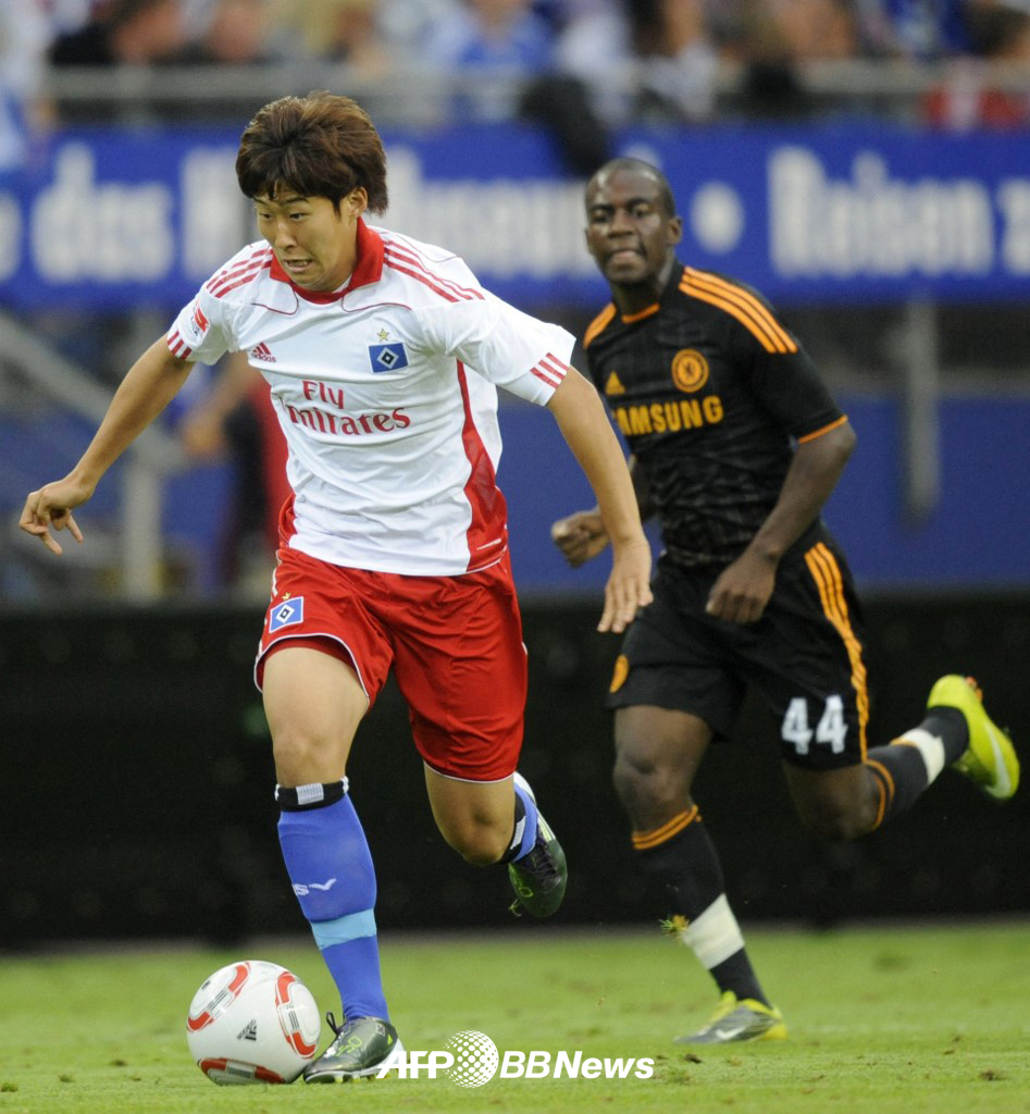 Son Heung-min during the Hamburg SV in Germany. /AFPBBNews=News1