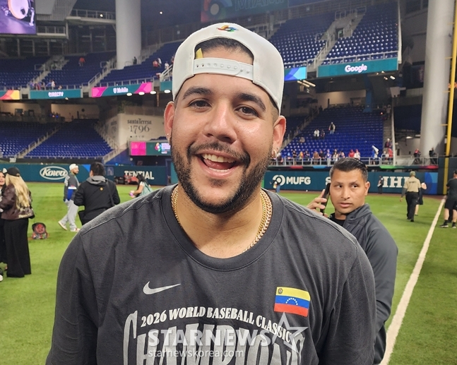 WBC優勝セレモニー直後、スターニュースと会ったヘースス。 /写真=朴スジン記者