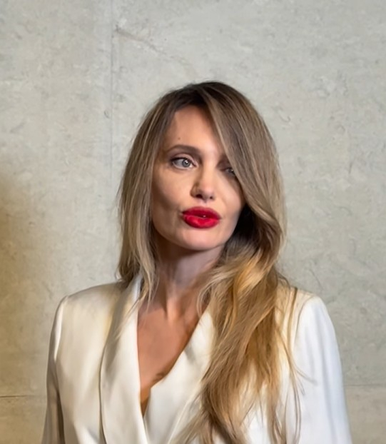  图为，安吉丽娜-朱莉出席上海时装周的照片。