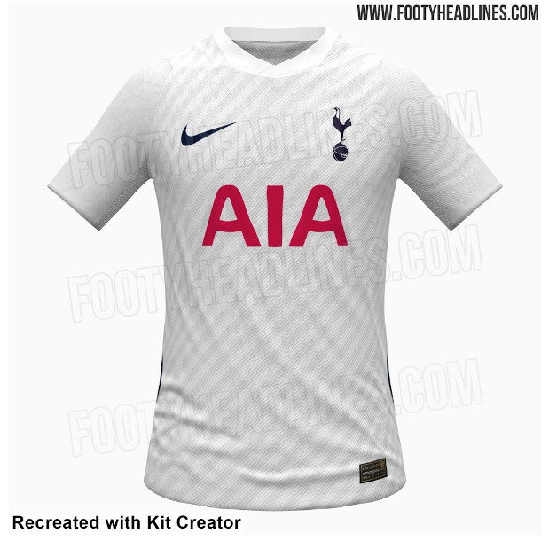 托特纳姆热刺队2026 ~ 2027赛季的主场球衣外泄本。 =照片=《futy headline》头条。