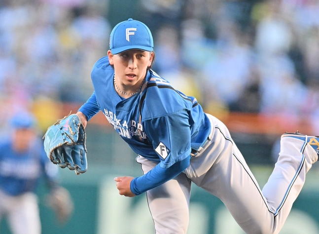 細野晴樹。 /写真=日本ハムファイターズ公式SNS