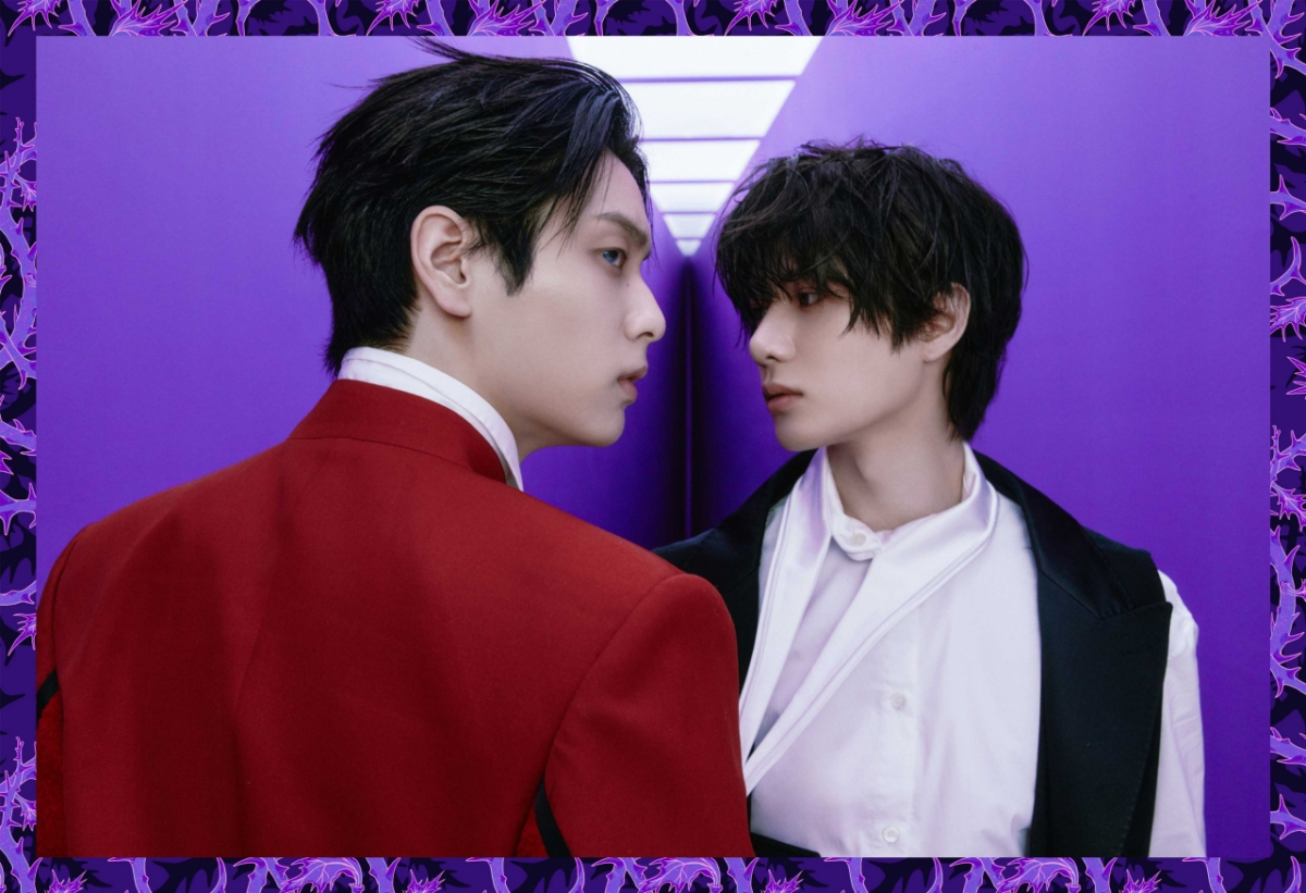 TOMORROW X TOGETHER ミニ8枚目のコンセプトフォト「TENSION」ユニットスビンボム/写真提供=ビッグヒットミュージック