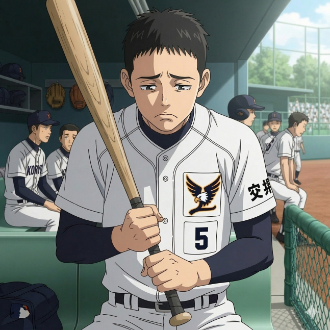 Many student-athletes are afraid of aggressive swings because they are afraid of breaking expensive wooden bats. /Photo = Gemini generation image