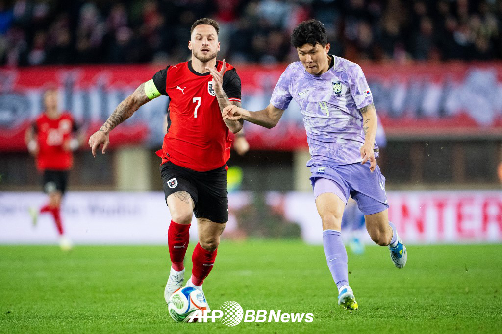 A warm-up match against Austria held in Vienna, Austria on the 1st. /AFPBBNews=News1