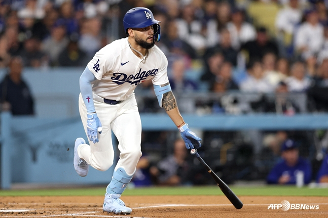 取得2打点的法赫斯。 =法新社BBNews=新闻1。