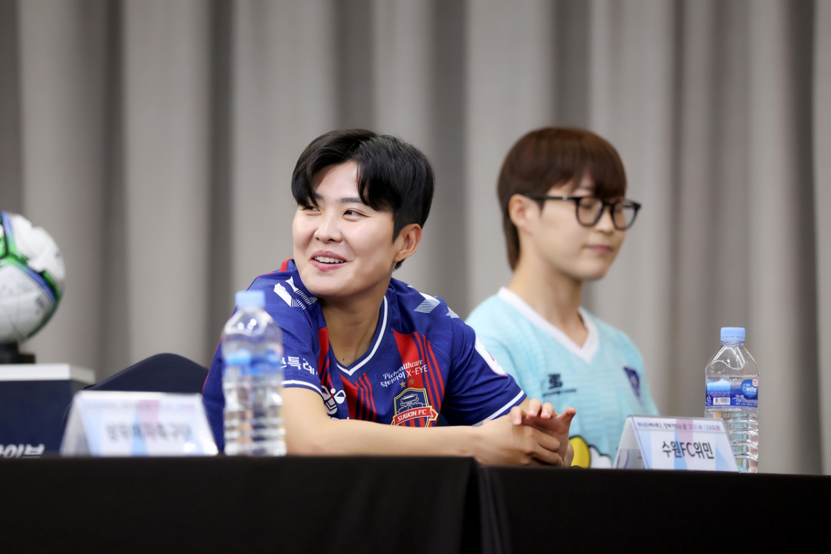 チ·ソヨン（水原FCウィミン）。 /写真=韓国女子サッカー連盟提供