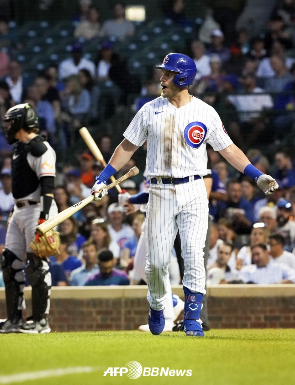 Hình ảnh của Wisdom trong thời kỳ Chicago Cubs năm 2022. /AFPBBNews = Tin tức 1