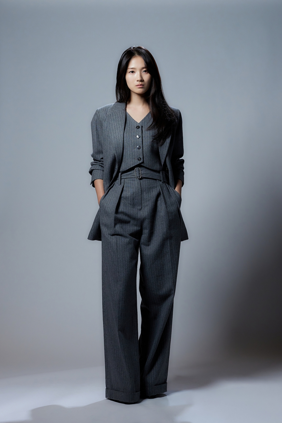 Diễn viên chính Kim Hye Yoon của bộ phim điện ảnh Salmokji (đạo diễn Lee Sang Min) đang tạo dáng cho buổi phỏng vấn vòng 2 diễn ra vào ngày 2. /Cung cấp ảnh = Showbox 2026.04.02 /Ảnh = Photoguy@ Lee Dong Hoon