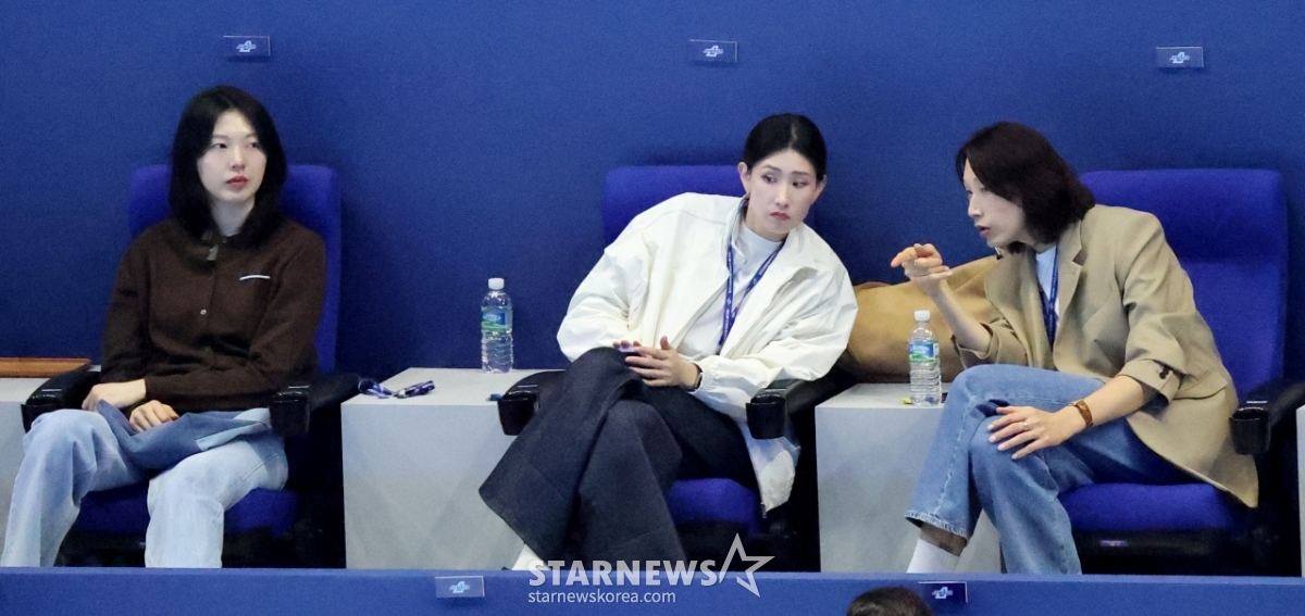 [포토]'남자부챔프전 찾은' 김연경, 양효진, 김수지