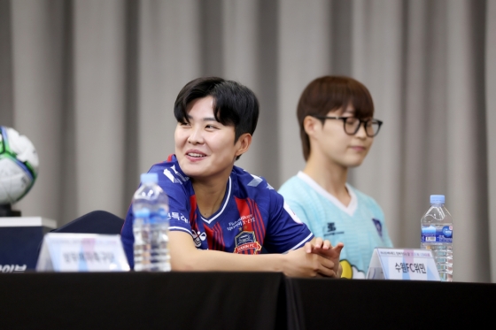 池笑然（水原FC为民）。 =图为，韩国女足联盟提供。