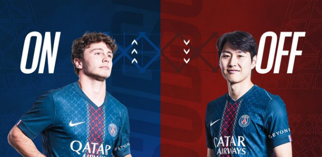 李康仁（右族）将被替换下场。 =照片=PSG官方SNS收尾。