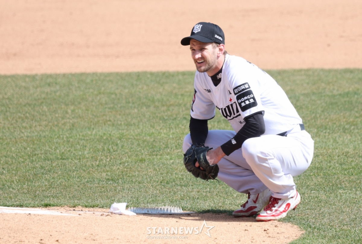KT foreign pitcher Caleb Boschley. /Photo = Senior Reporter Kim Jin-kyung