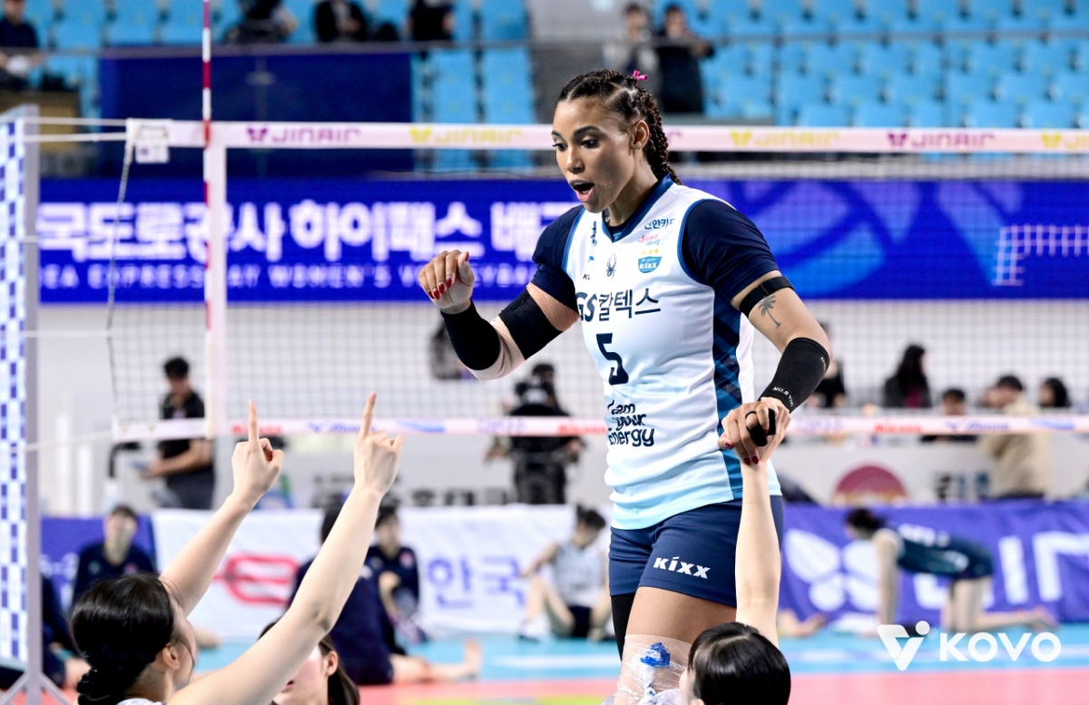 GS Caltex Аподжит Спайкер Жизель Силва. /Фото = Предоставлено KOVO.