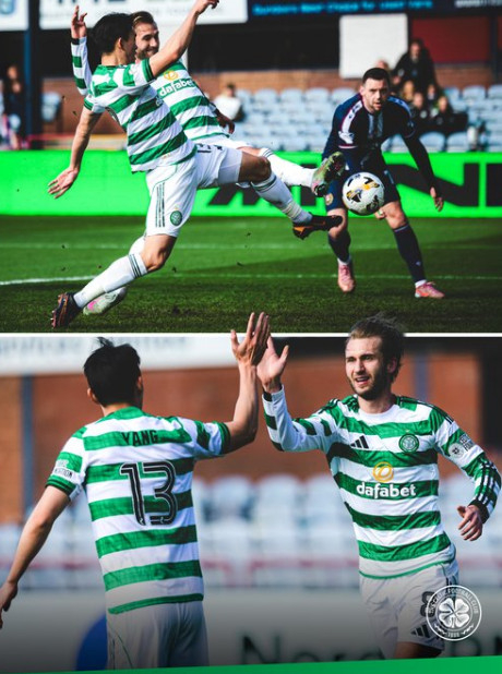 ヤン·ヒョンジュンのゴールシーン。 /写真=セルティック公式SNS仕上げ