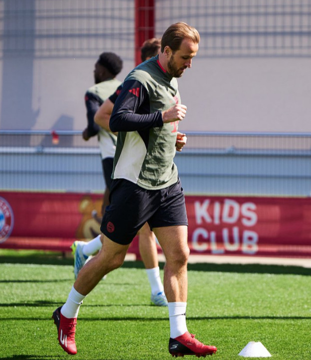 チーム練習中のハリー·ケインの姿。 /写真=バイエルン·ミュンヘン公式SNS まとめ