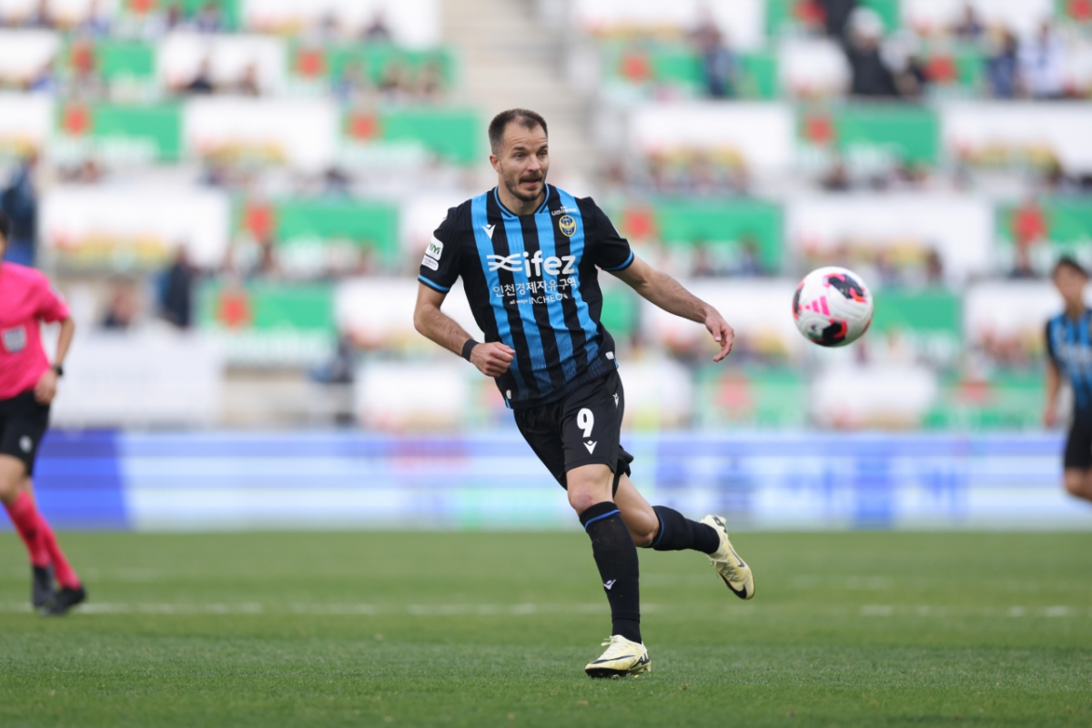 Không thi đấu tại Incheon United. /Ảnh = Liên đoàn bóng đá chuyên nghiệp Hàn Quốc cung cấp