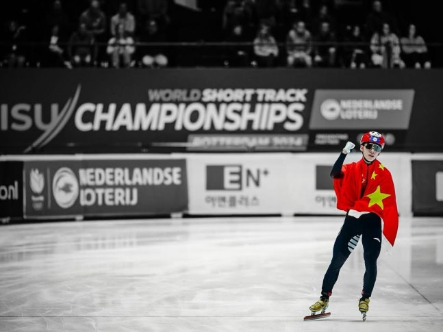 Lin Xiaojun, vận động viên trượt băng tốc độ cự ly ngắn người Trung Quốc (tên tiếng Hàn là Lim Hyo Jun). /Ảnh = Cap màn hình SNS của Lin Xiaojun 