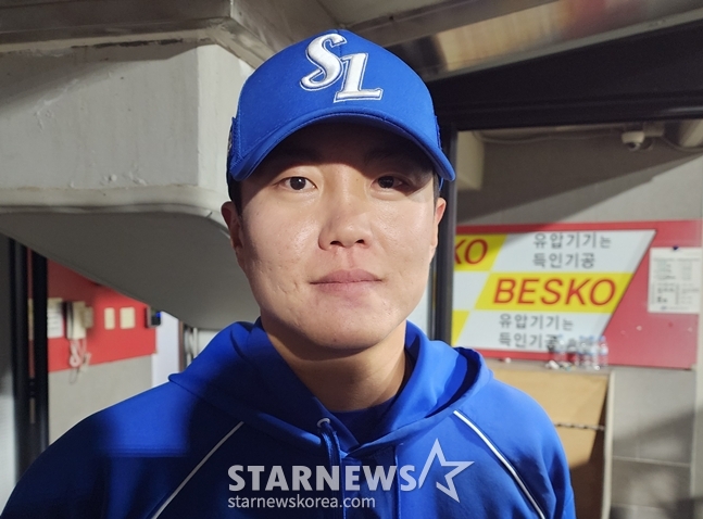 Ryu Ji Hyuk đã kết thúc trận đấu vào ngày 7. /Ảnh = Samsung Lions