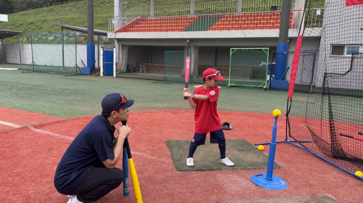 2025 KBO 棒球训练营风景 =照片=KBO提供。