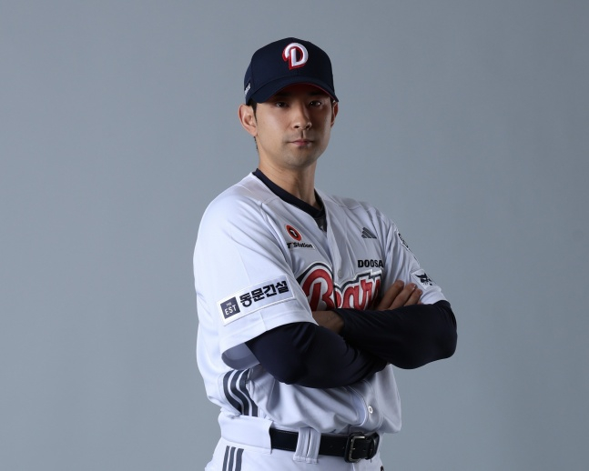 斗山のカン·スンホ。 /写真=斗山ベアーズ提供
